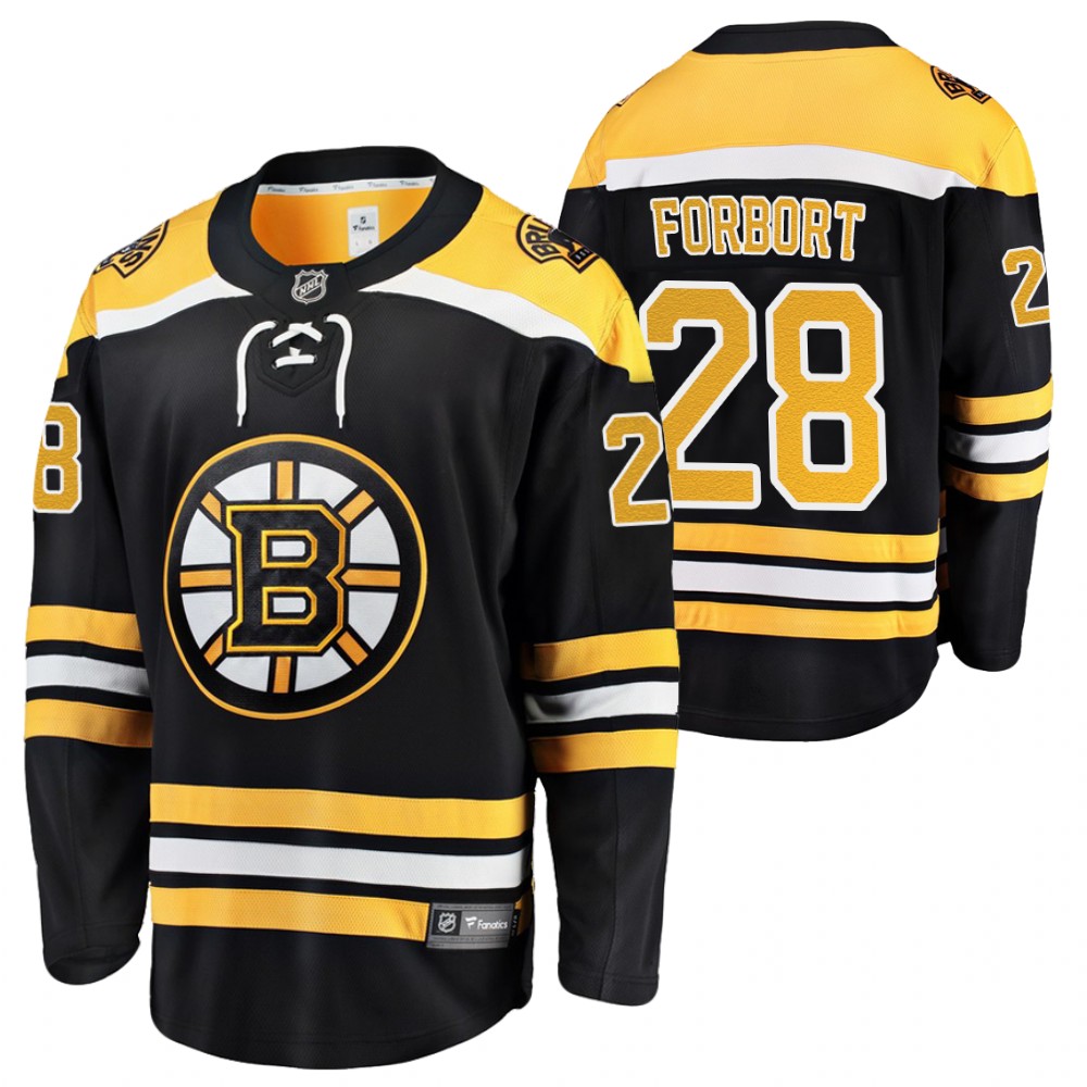 Boston Bruins Derek Forbort Black Home Player 2021 Jersey