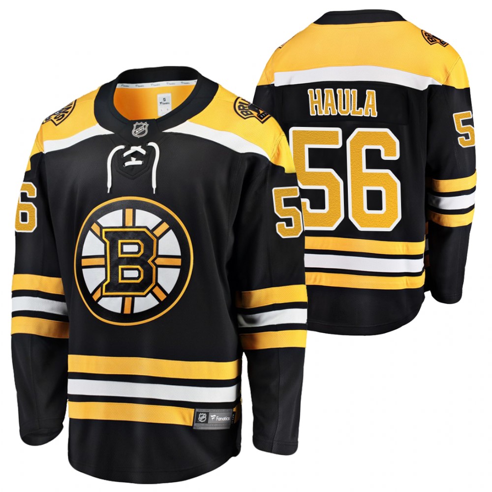 Boston Bruins Erik Haula Black Home Player 2021 Jersey Stitched