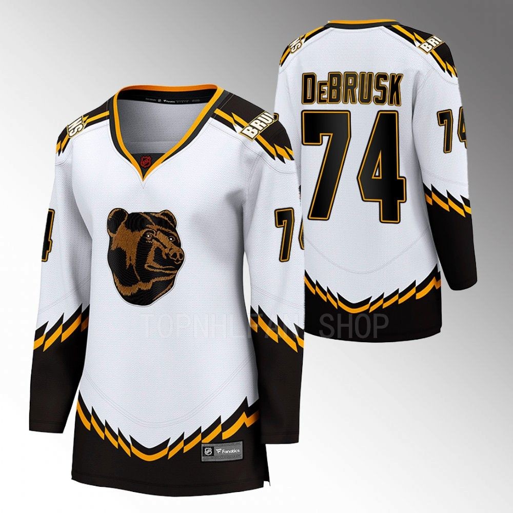 Boston Bruins Jake DeBrusk Women White 2022 Special Edition 2.0 Jersey Stitched