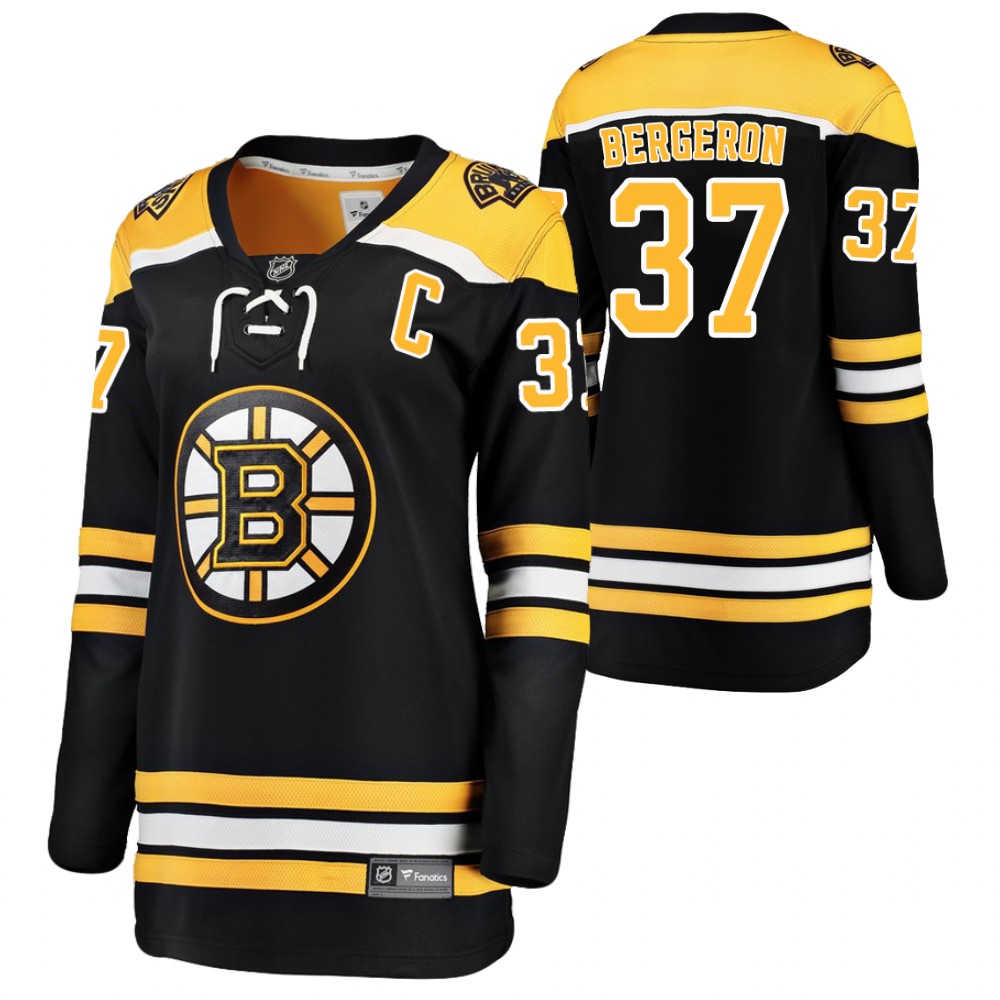 Boston Bruins Patrice Bergeron Women Black Home Jersey Stitched