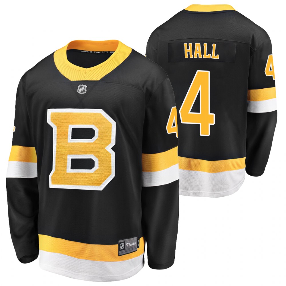 Boston Bruins Taylor Hall Black Alternate 2021 Trade Jersey