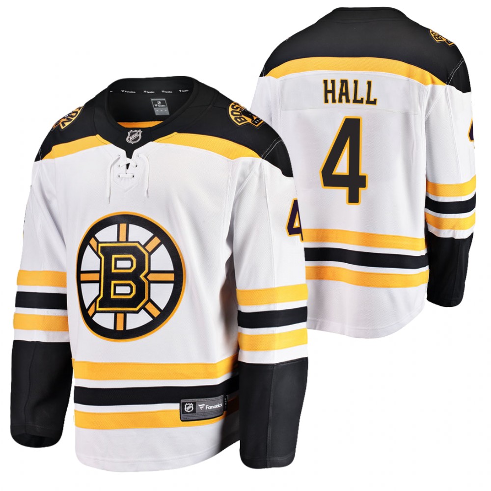 Boston Bruins Taylor Hall White Away 2021 Trade Jersey