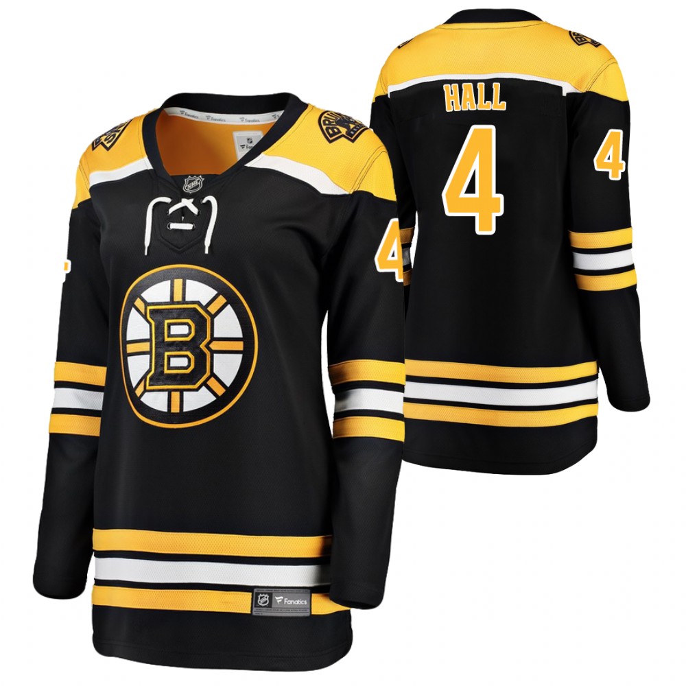 Boston Bruins Taylor Hall Women Black Home Jersey Stitched