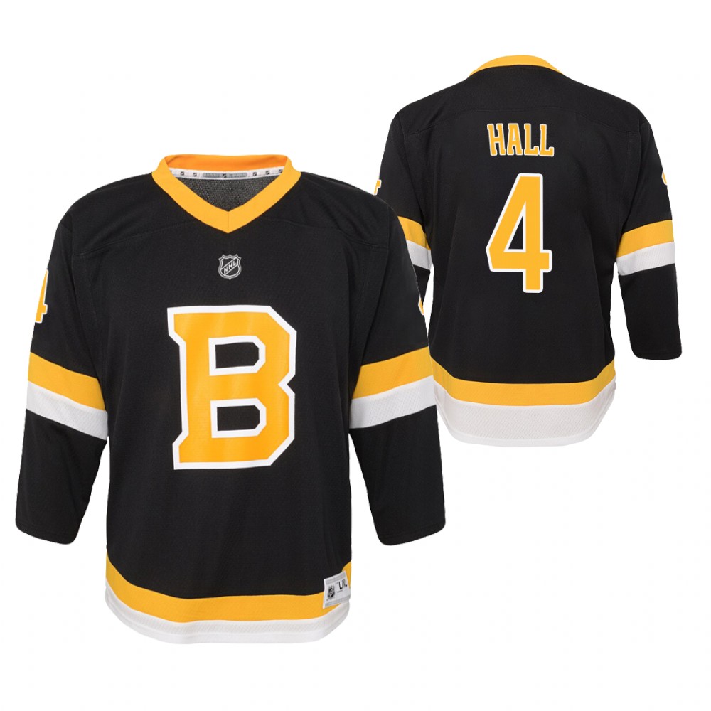 Boston Bruins Taylor Hall Youth Black Alternate Jersey Stitched