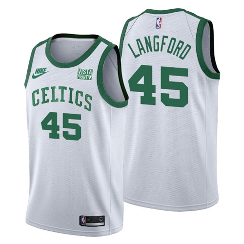 Boston Celtics #45 Romeo Langford Men's Nike Releases Classic Edition NBA 75th Anniversary Jersey White