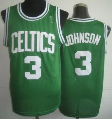 Boston Celtics 3 Dennis Johnson Green Hardwood Classics Revolution 30 NBA Jerseys