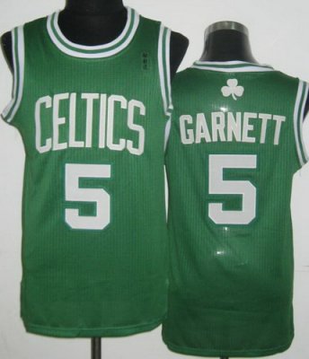 Boston Celtics 5 Kevin Garnett Green Revolution 30 NBA Jerseys