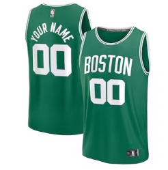 Boston Celtics Fanatics Youth Custom Fast Break Jersey - Kelly Green - Icon Edition