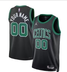 Boston Celtics Jordan Brand Unisex 202223 Swingman Custom Jersey - Statement Edition - Black