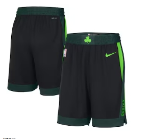 Boston Celtics Nike 202425 City Edition Swingman Shorts - Black