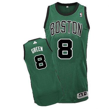 Boston Celtics Revolution 30 #8 Jeff Green Green(Black No.) Stitched NBA Jersey