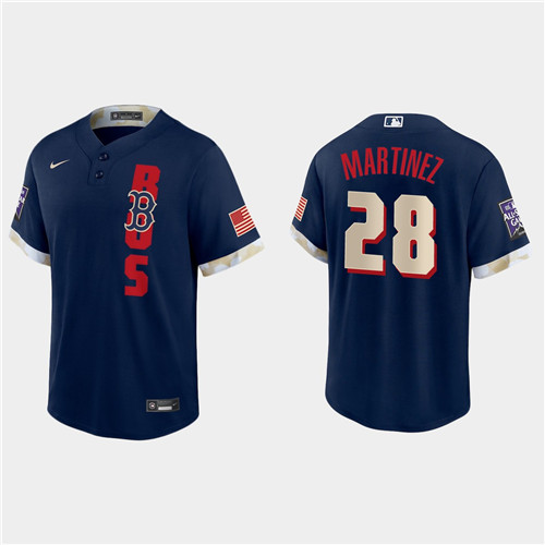 Boston Red Sox #28 J.D. Martinez 2021 Mlb All Star Game Fan's Version Navy Jersey