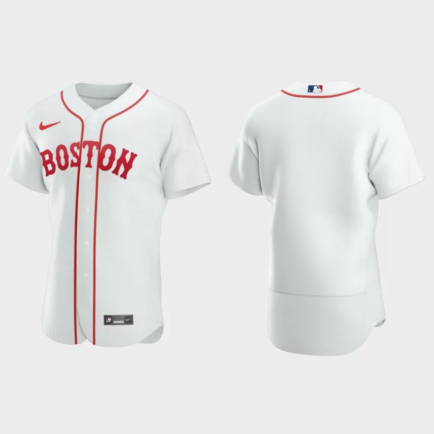 Boston Red Sox 2021 Patriots’ Day Authentic Jersey – White