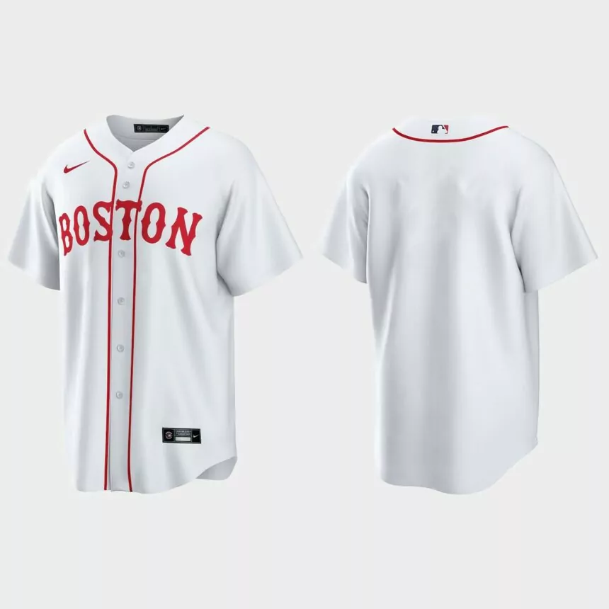 Boston Red Sox 2021 Patriots’ Day Replica Jersey – White