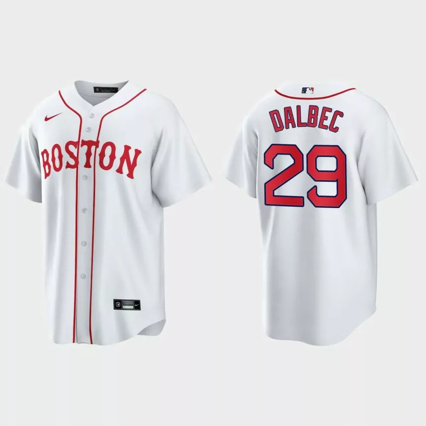 Boston Red Sox Bobby Dalbec 2021 Patriots’ Day Replica Jersey – White