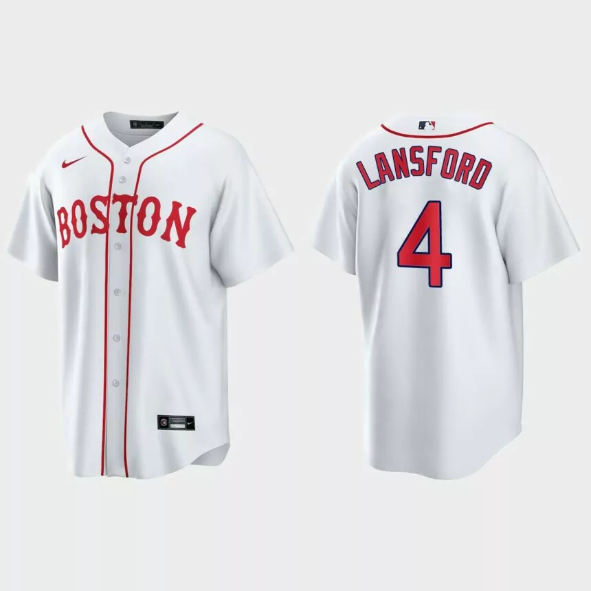 Boston Red Sox Carney Lansford 2021 Patriots’ Day Replica Jersey – White
