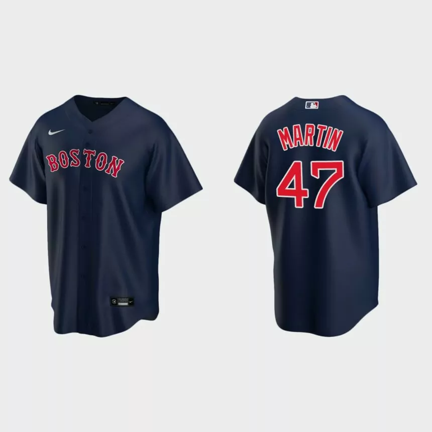 Boston Red Sox Chris Martin Replica Alternate Jersey – Navy