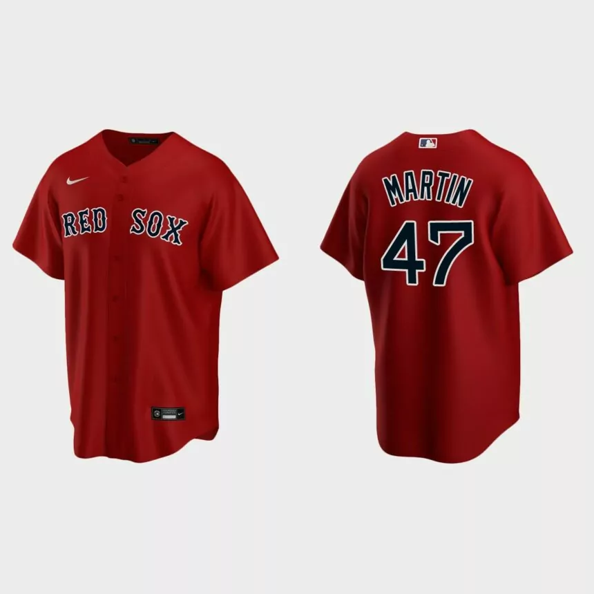 Boston Red Sox Chris Martin Replica Alternate Jersey – Red