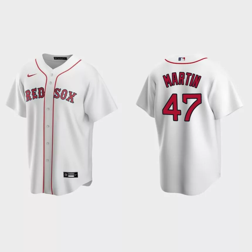 Boston Red Sox Chris Martin Replica Home Jersey – White