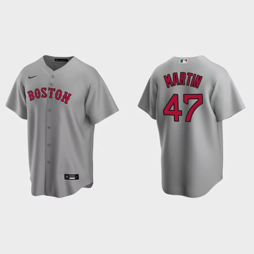 Boston Red Sox Chris Martin Replica Road Jersey – Gray