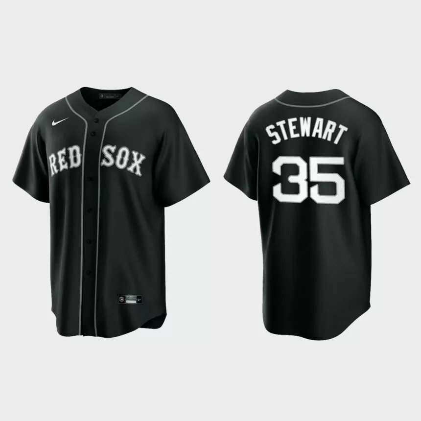 Boston Red Sox Christin Stewart Replica Official Jersey – Black White