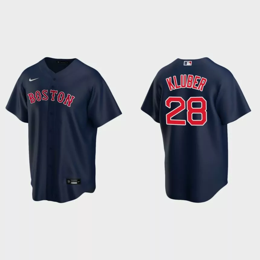 Boston Red Sox Corey Kluber Replica Alternate Jersey – Navy