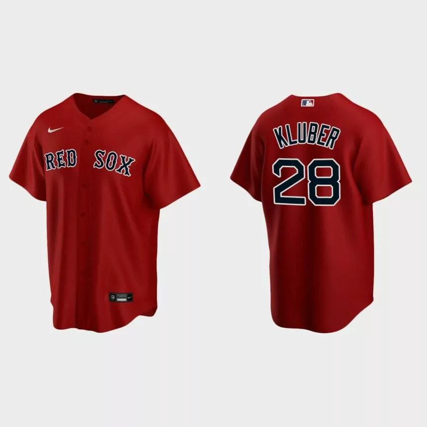 Boston Red Sox Corey Kluber Replica Alternate Jersey – Red