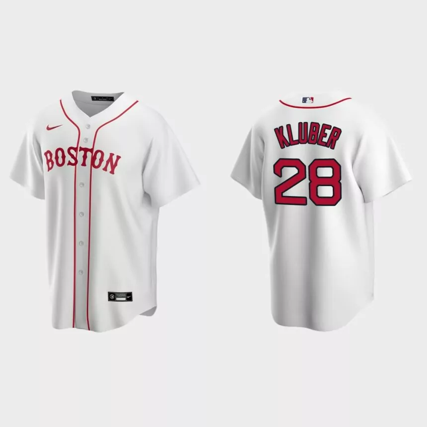 Boston Red Sox Corey Kluber Replica Alternate Jersey – White