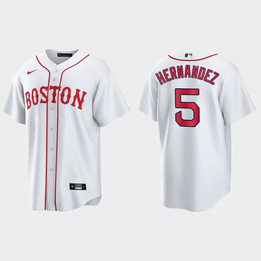 Boston Red Sox Enrique Hernandez 2021 Patriots’ Day Replica Jersey – White