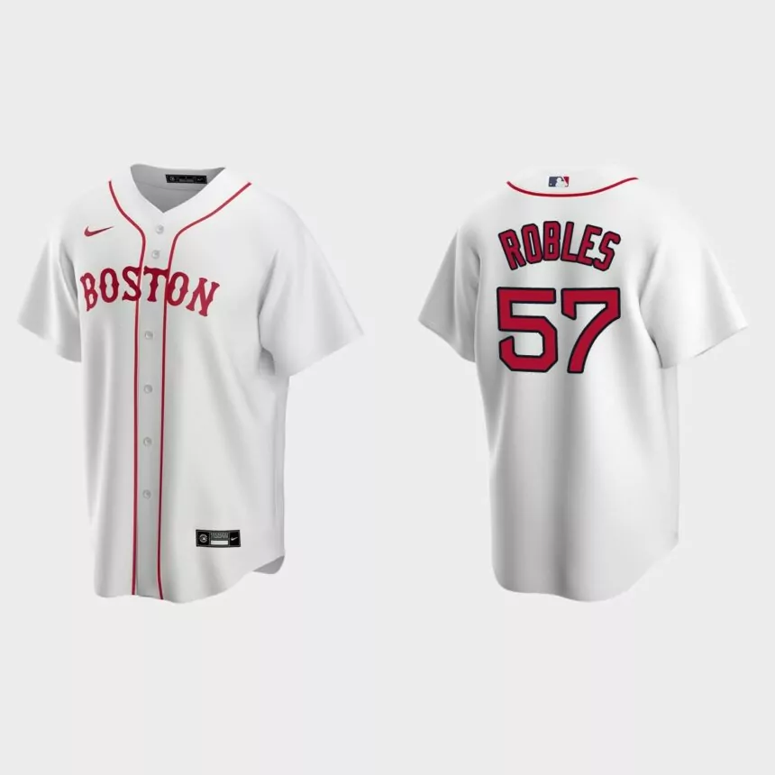 Boston Red Sox Hansel Robles Replica Alternate Jersey – White