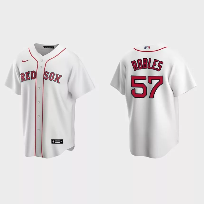 Boston Red Sox Hansel Robles Replica Home Jersey – White