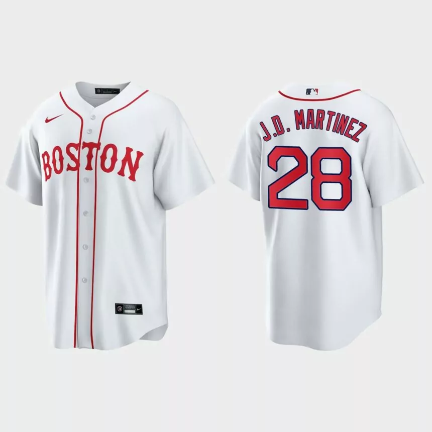 Boston Red Sox J.D. Martinez 2021 Patriots’ Day Replica Jersey – White