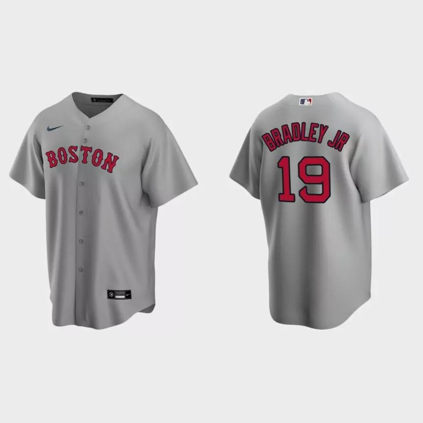 Boston Red Sox Jackie Bradley Jr. Replica Road Jersey – Gray