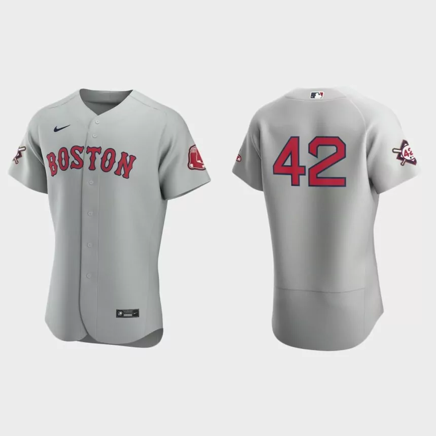 Boston Red Sox Jackie Robinson Day Authentic Jersey – Gray