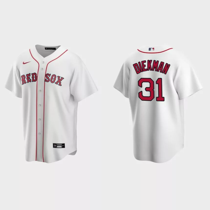 Boston Red Sox Jake Diekman Replica Home Jersey – White