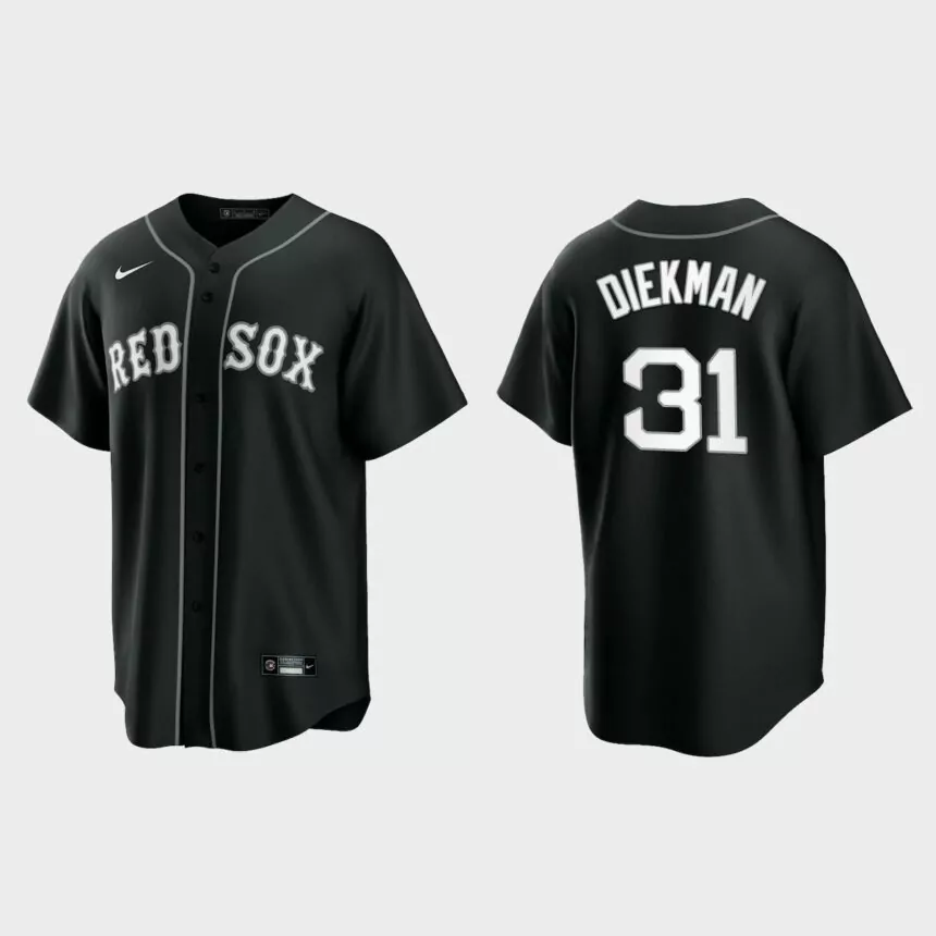 Boston Red Sox Jake Diekman Replica Official Jersey – Black White