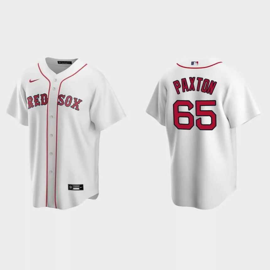 Boston Red Sox James Paxton Replica Home Jersey – White