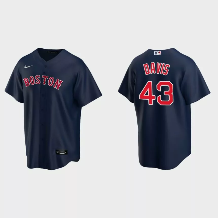 Boston Red Sox Jaylin Davis Replica Alternate Jersey – Navy