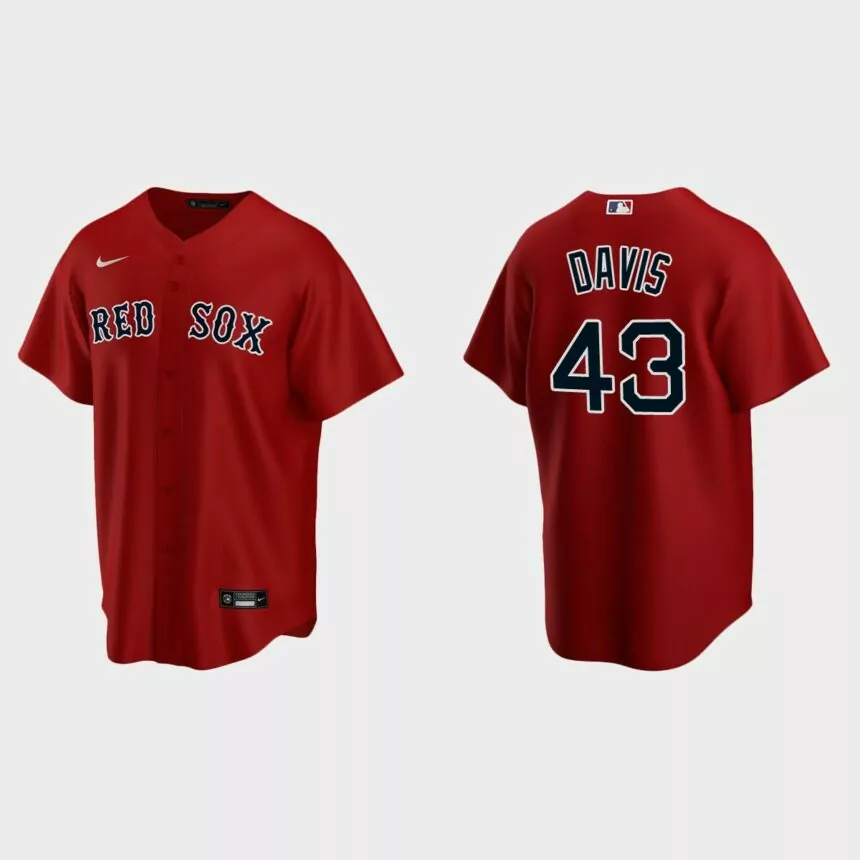 Boston Red Sox Jaylin Davis Replica Alternate Jersey – Red