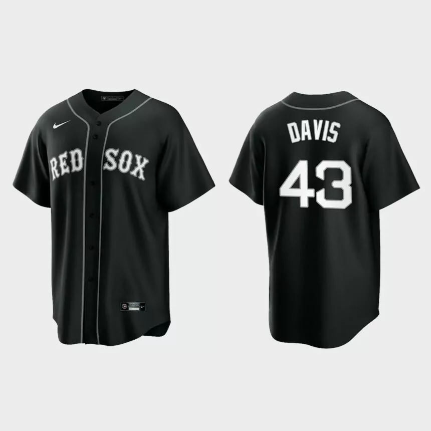 Boston Red Sox Jaylin Davis Replica Official Jersey – Black White