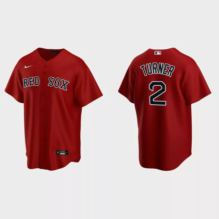 Boston Red Sox Justin Turner Replica Alternate Jersey – Red