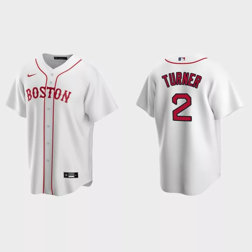 Boston Red Sox Justin Turner Replica Alternate Jersey – White