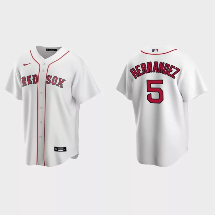 Boston Red Sox Kike Hernandez Replica Home Jersey – White