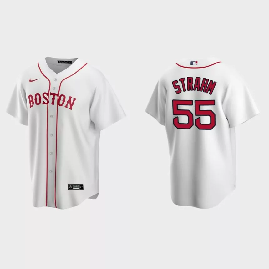 Boston Red Sox Matthew Strahm Replica Alternate Jersey – White