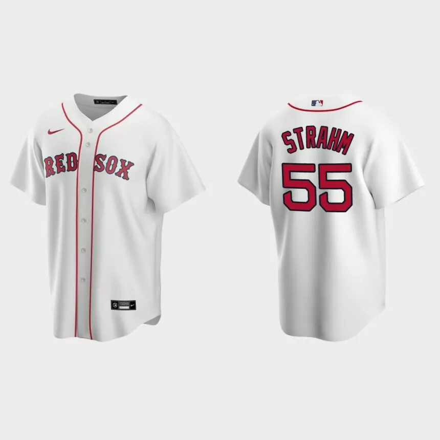 Boston Red Sox Matthew Strahm Replica Home Jersey – White