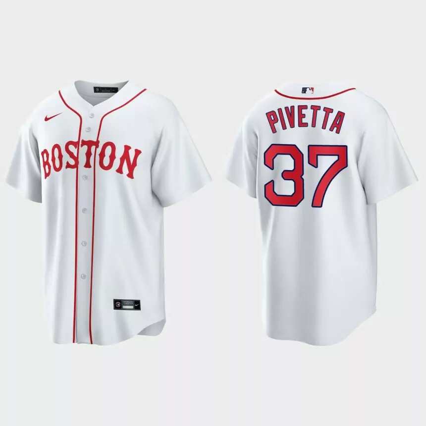Boston Red Sox Nick Pivetta 2021 Patriots’ Day Replica Jersey – White