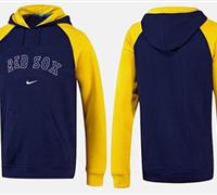 Boston Red Sox Pullover Hoodie Dark Blue & Yellow