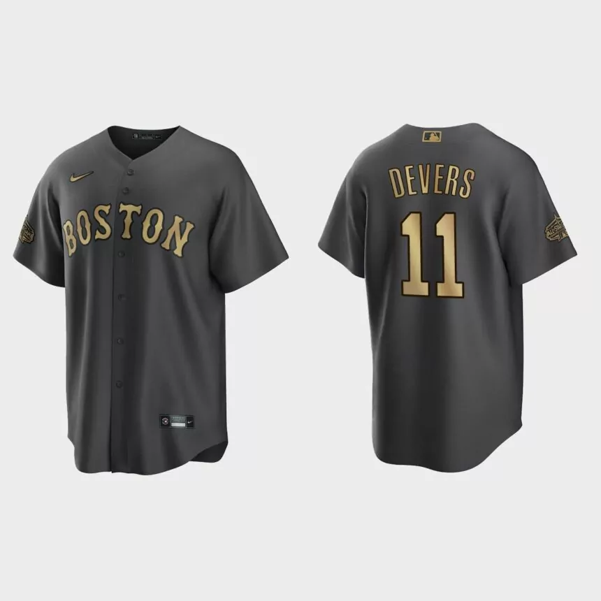 Boston Red Sox Rafael Devers 2022 MLB All-Star Game Replica Jersey – Charcoal