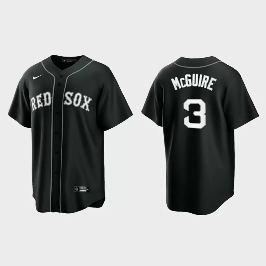 Boston Red Sox Reese McGuire Replica Official Jersey – Black White