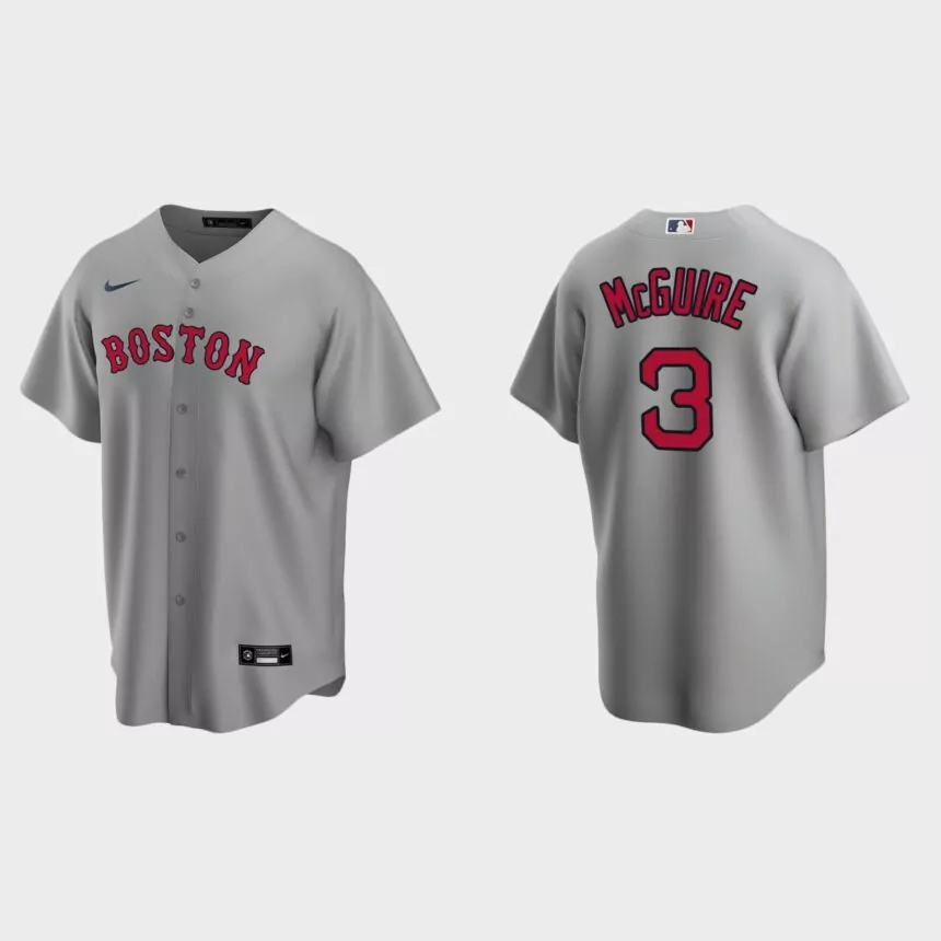 Boston Red Sox Reese McGuire Replica Road Jersey – Gray